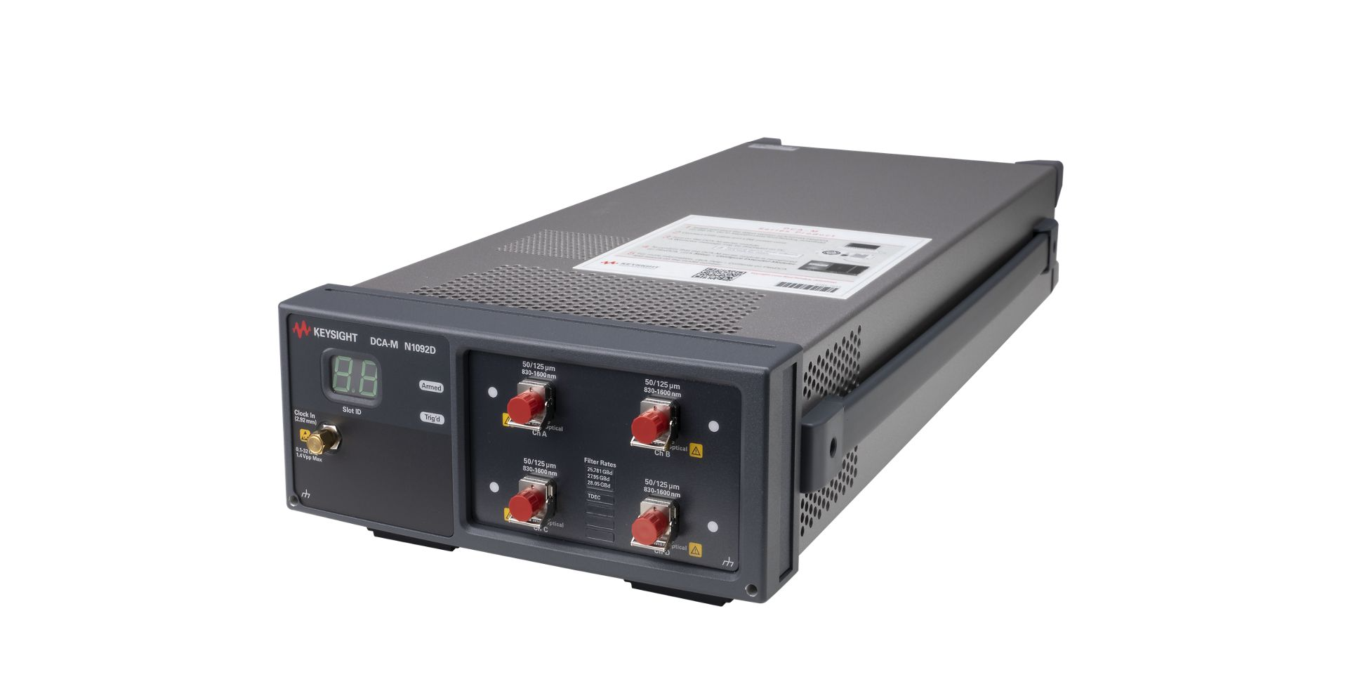 KEYSIGHT N1092C 单光通道采样示波器（1 光 2 电通道 + 16 位 ADC）